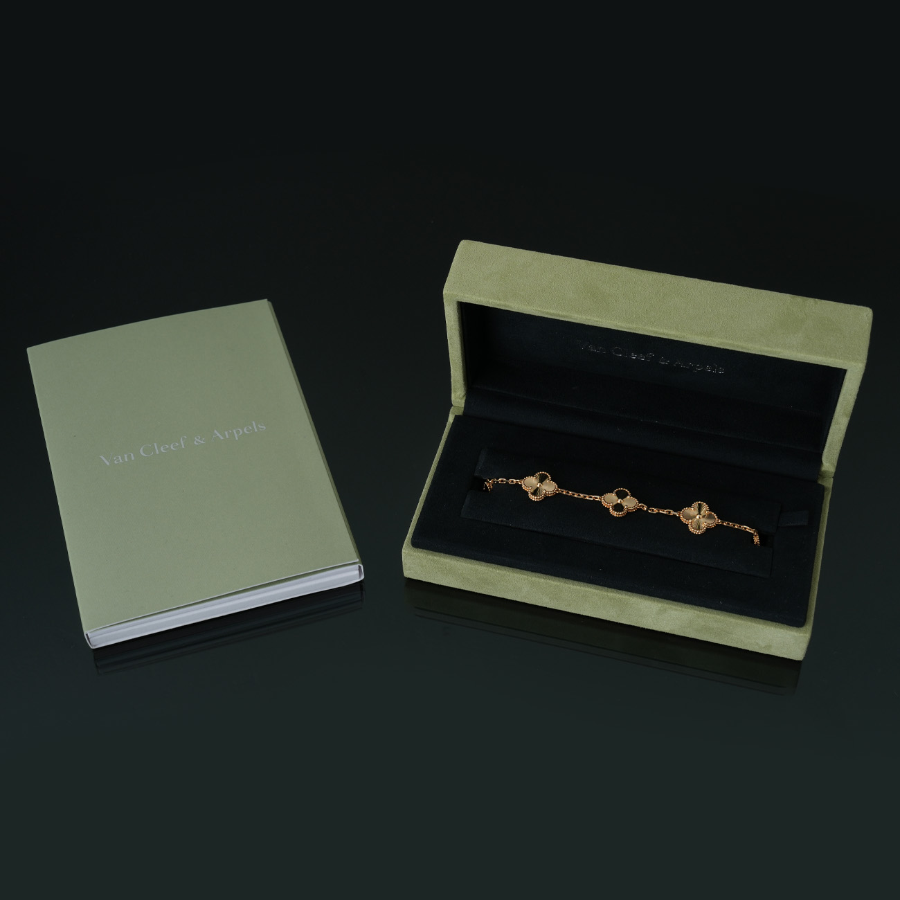 Van Cleef & Arpels(USED)반클리프앤아펠 빈티지 알함브라 브레이슬릿 기요셰 5 모티브